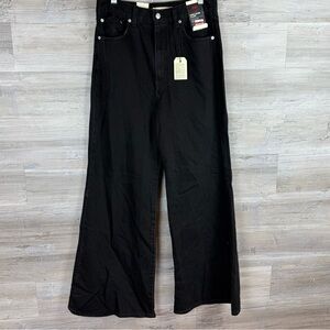 Levi's Midnight Black Wide Leg Jeans